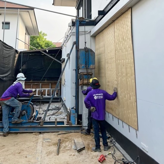 ตอกเสาเข็มไมโครไพล์ในที่แคบ ตอกเสาเข็มไมโครไพล์ในที่แคบ